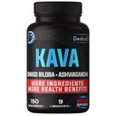 9in1 Kava Kava Capsules 5Month Supply 15:1 Sleep, Mind & Immune Support - 9 Natural Herbs Ginkgo, Ashwagandha, Graviola, Valerian & More - 150 Vegan Capsules