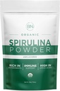 Spirulina Toz Organik 225g - 64 $ 3.5g Servis Boyut - USDA Sertifikalı - Rh Nutrient Dense Yüzde 70'in üzerinde Protein - Saf Kaynak Vegan Protein - Superfood
