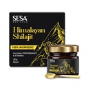 SESA Himalayan Shilajit Resin 20 g Shilajeet for Men Pure Ayurvedic Helps boost Strength, Endurance & Immunity - 70%+ Fulvic Acid Contains Lab Certificate