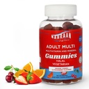 Yetişkinler için Helal Vitaminler - Kadınlar ve Erkekler için Hell Multivitaminler - A, C, D, E, B6, B12 - Vegetarian, Halal Gummies - 90 Countl