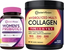 Doktor'un Probiyotikleri ve Multi Collagen Toz Paketi, Vaginal, Skin, Hair, Nail Health, No Gluten, Pro (60 Capsules) & Collagen (45 Hizmet)