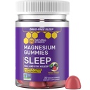 Melatonin ile Uyku Kalitesi için Magnezyum Gummies - 200 mg Magnezyum Citrate - Melatonin Gummies for Sleep Quality - The Nighttime Aid for Yetişkinler with Chamomile - 30 karma Berry Chewables