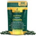 Biogenesis Organik Klorella Mini Tabletler - 300 Kont (200 mg) | Avustralya Grown | Chlorophyll, Vitamins & Minerals | Destekler Enerji & Immunity | Vegan Mini Tabletler