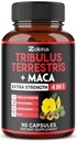 Zolotus Premium Tribulus Terrestris Capsules - Ashwagandha, Panax BTC & Maca - 3 Ay için 90 Sayı