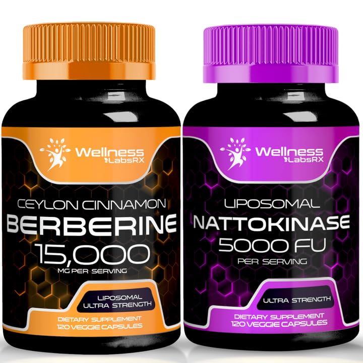 Nattokinase Supplement Capsules - 5000 FU - Enzymes from Pure Japanese Natto Extract, Heart and Immune Support | Bundle