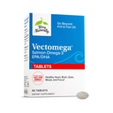 Terry Doğal Vectomega - EPA & DHA ile Tamam - Beyin ve Kalp Sağlığı Desteği için Omega-3 Tabletleri - Temel Fatty Asits & Peptides ile Beslenme Supplement - 60 Tabletler