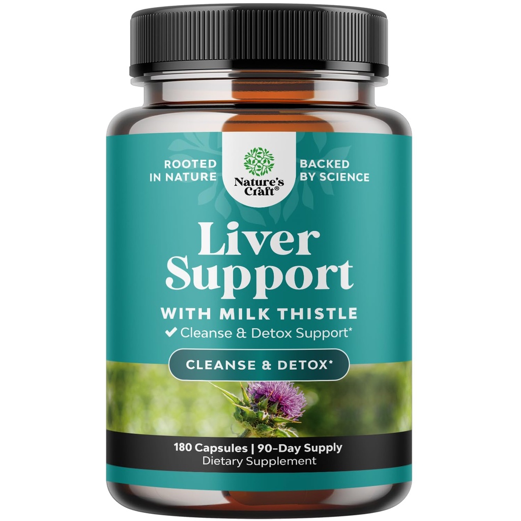 Liver Cleanse Support - Herbal Liver Support with Choline - 180 Count