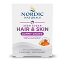 Kuzey Naturals Zero Sugar Hair & Skin Gummy Chews, Strawberry Lemonade - 27 Gummy Chews - Biotin + GLA from Borage Oil - Non-GMO - 27 Servisler