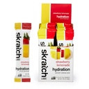 Skratch Labs Hydration Packets Hydration Drink Mix, Strawberry Lemonade (20ct) - Electrolyte Toz Sporcular ve Spor Performansı için Geliştirildi, Gluten Free, Vegan, Kosher