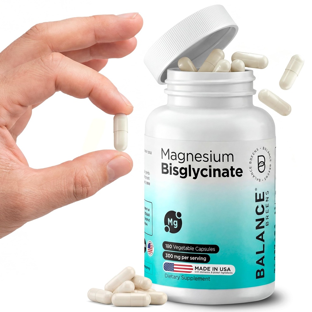 Magnezyum Bisglycinate 200 mg - Yüksek Abhidrasyon Chelated Supplement - Stomach, Gluten-Free, Supports Sleep, Muscle Cramps & Pozitif Mood - 120 Capsules (Pack of 1)