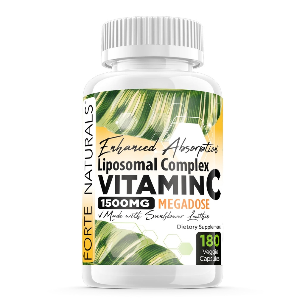 Yüksek Dose Vitamin C 1500 mg Liposomal C Kompleksi ile Sunflower Lecithin Capsules Supplements Clogged Milk Sunflower Lecithin 180 Capsules