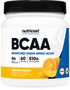 Nutricost BCAA Toz (Orange Mango, 60 Hizmet) - 2:1 Optimal Oran, Gluten Free, Non-GMO, Vegetarian