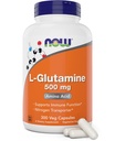 Şimdi L-Glutamine 500 mg 300 Veg Capsules - Non-GMO Supplement - Vegan Lglutamin Caps