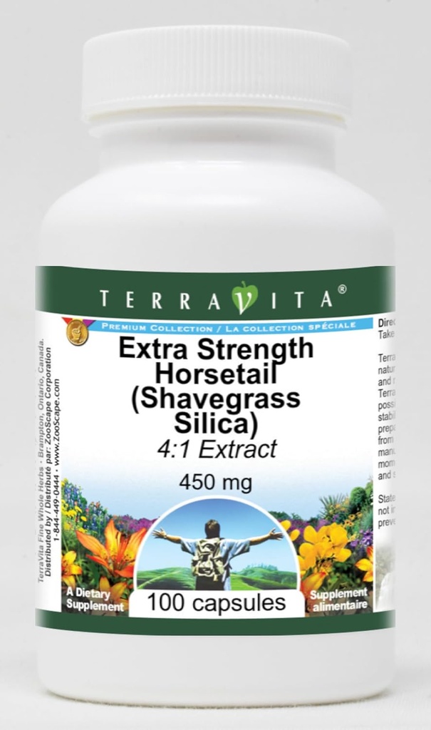 Ekstra Kuvvet Attail (Shavegrass Silica) 4:1 Ekstraksiyon - 450 mg (100 Capsules, ZIN: 514199) - 3 Pack