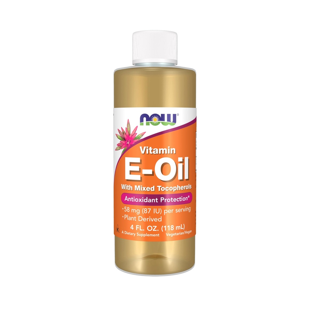 Şimdi Gıdalar Tamamlar, Doğal Vitamin E-Oil (D-Alpha Tocopherol) artı Karma Tocopherols, Antioksi Koruma*, 4-Ounce