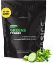 Lifeood Daily Basic Greens Toz, Super Greens Drink Mix with Spirulina, Broccoli, Kale, Buğday Grass & Chlorella, Organik Sebze Yemekleri, Vegan, Gluten Free, Non GMO, 30 Servisler