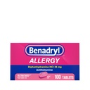 Benadryl Ultratabs Alerji ilacı, 25 mg Diphenhydramine HCl Antihistamin Tabletleri Soğuk ve Sneezing gibi belirtilerin Antihistamin Tabletleri, Runny Nose, Itchy Eyes & Throat, Hay, 100 Count Tabletler