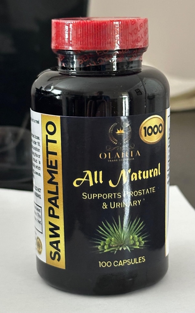 Saw Palmetto Extract 1000mg – Traditional Herb for Men Supporting Balance Urinary and Prostate Support – 1 Bottle 100 Counts
