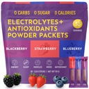 Keto Vitals Berry Elektrolytes Toz Paketleri No Sugar | Keto Friendly Electrolytes Travel Packets | Çeşitli Bireysel Çöpler | Enerji İçilir Mix | Zero Calorie | Zero Carb (Berry Assorted, 30)