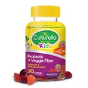 Culturelle Kids Daily Probiotic Packets 30ct + Veggie Fiber Gummies Digestive & Immune Health Support