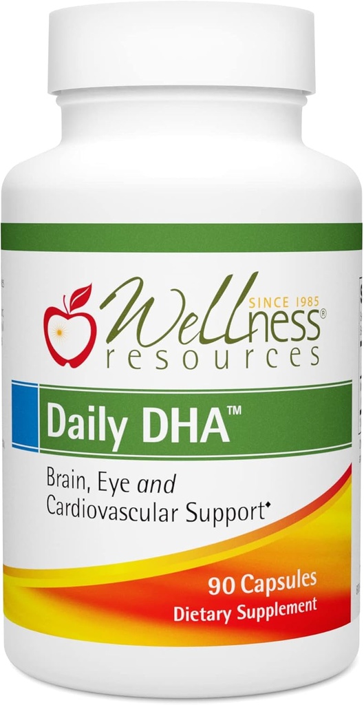 Wellness Kaynakları Günlük DHA - TG Form'da En Yüksek Potency & Saf DHA Balık Yağı (90 Capsules)
