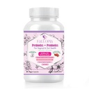 Prebiyotiks Cranberry D-Mannose Digestive Enzymes & Hibiscus 34 Strains 100 Milyar CFU Feminine Care Supplement for Vaginal Gut Urinary Health and PH Balance Support Support