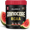 ALLMAX Beslenme AMINOCORE BCAA Toz, 8.18 Pilavitler, Intra ve Post Workout Recovery Drink, Gluten Free, Watermelon, 945 g