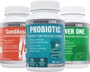 Denge BİR 3 Ay Kit | Probiyotik, CandAssist, Liver One | 15 Milyar CFU Probiyotik | Caprylic Acid | Liver Support with Milk This Milktle