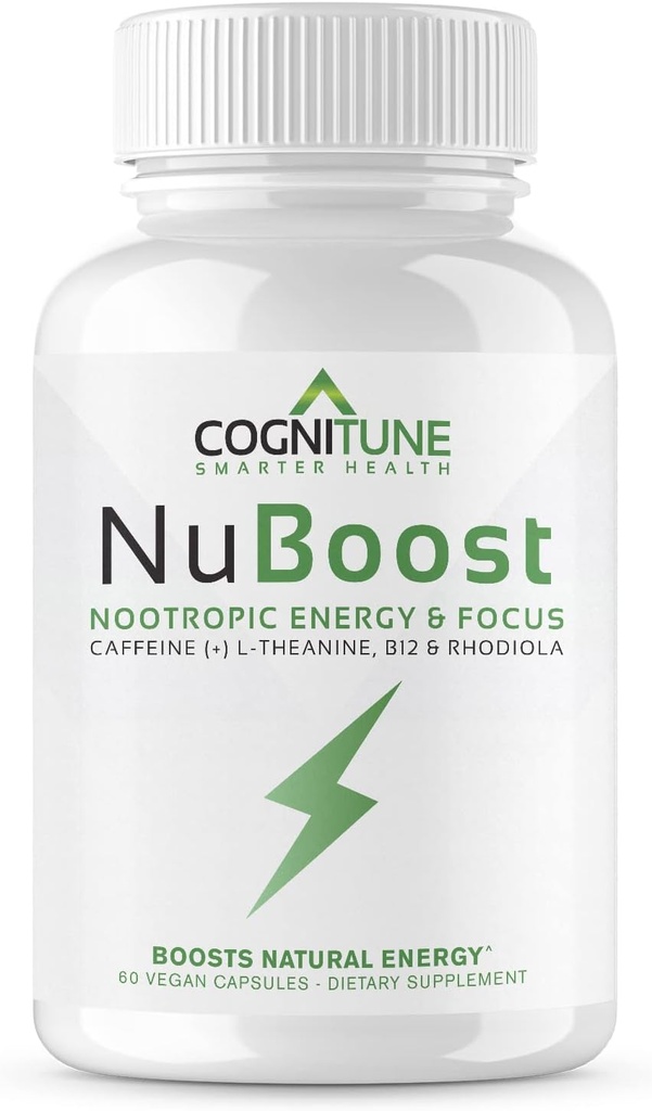 Caffeine Pills 100 mg with L-Theanine & B12 – Doğal Enerji + Focus Supplement – Erkekler ve Kadınlar için Temiz Enerji Pilleri – Caffeine L Theanine Nootropic – 60 Vegan Capsules