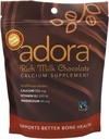 Adora Premium Vitamin D3 Magnezyum ve Kalsiyum Supplement, 500 mg, Milk Chocolate, 30 Count