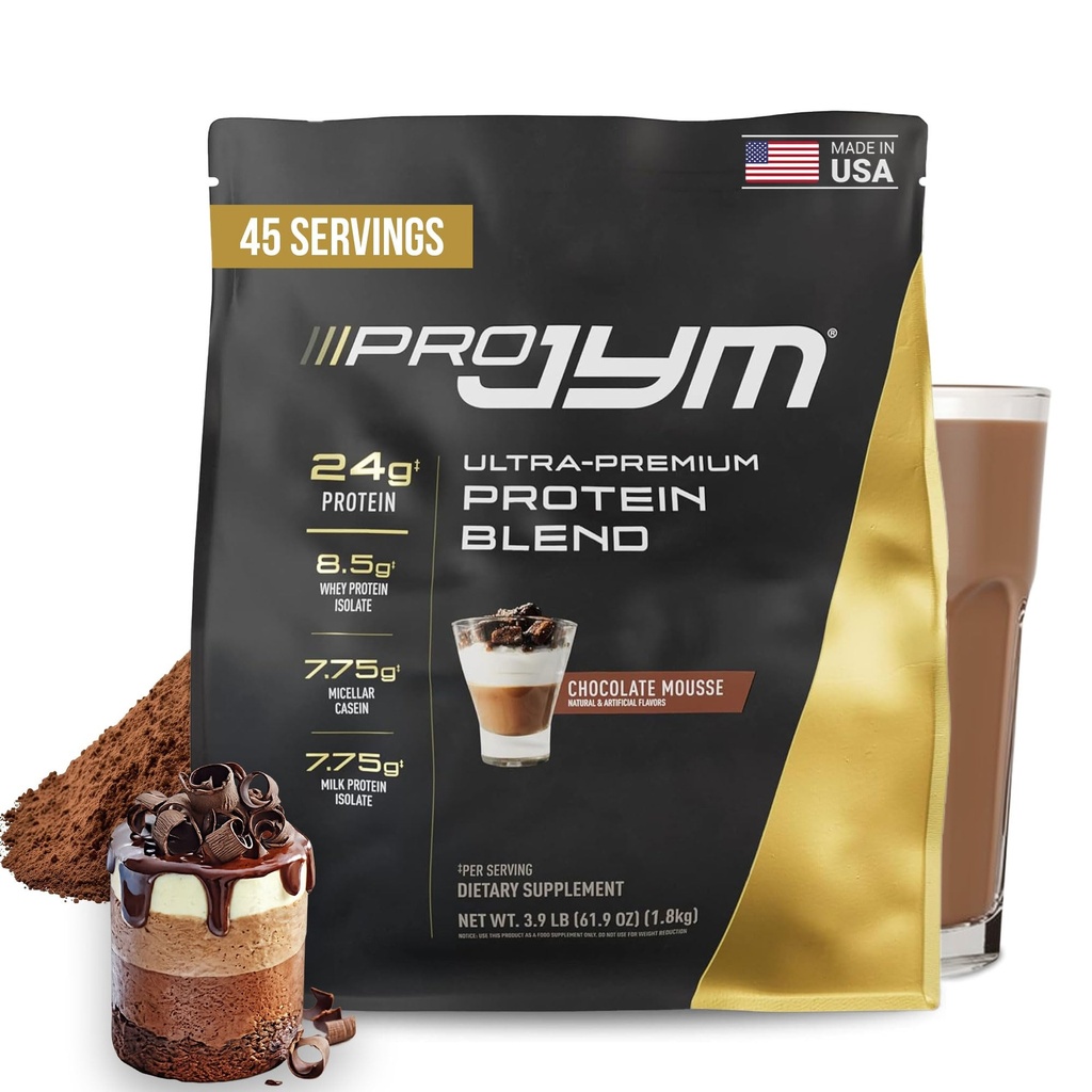 Pro JYM Chocolate Mousse protein Toz - Whey proteinleri, Vakalar ve Süt Proteinleri, Erkekler ve Kadınlar için Lean Muscle Binası, JYM Supplement Science, 45 Hizmetler