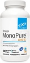 XYMOGEN Omega MonoPure 1300 EC - 3X Greater Abors ile Balık Yağı - DHA EPA Omega 3 Supplement for Heart Health + Cognitive Support (60 Softgels)