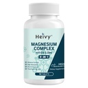 Heivy Magnezyum Kompleksi, Magnezyum Glycinate, Citrate, Malate, Oksit, Gluconate with çinko and Vitamin D3, Magnezyum Supplement for Muscle, Nerve, Heart, Bone Support, High Abxia, 90 Tabletler