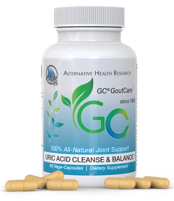 GC® GoutCare: Uric Acid Control | Uric Asit Önleme | Ortak Sağlık Supplement | Ortak Yardım | Turmeric, Celery Tohum alıntı, Süt Butle ve Daha Fazla | Şişe başına 90 Capsules | Non-GMO