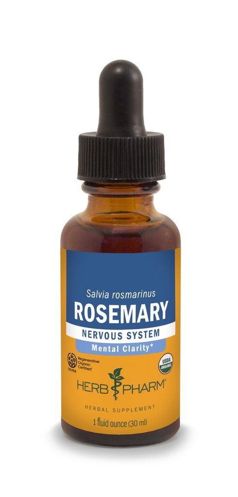 Herbm Pharm sertifikalı Organik Rosemary Liquid Extract, 1 Fl Oz (Pazar Mayıs Vary)