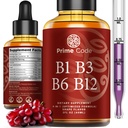 Prime Code Liquid Vitamin B1 Drops with Vitamin B3 B6 & B12 | B Kompleks Sıvı Supplement | Yetişkinler için Thiamine Supplement | High Abxia | Immune Support | Non-GMO | Gluten-Free-G6 & B12 | B Kompleks Sıvı Supplement | Thiamin Supplement for Yetişkinler | High Abxia | Immune Support | Non-GMO | Gluten-Free-Free-GMO | Gluten-Free-Free-Free-G6