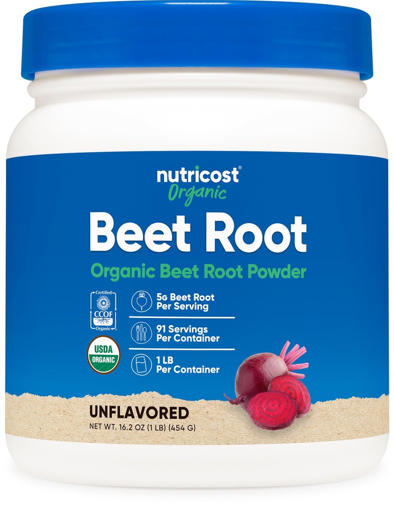 Nutricost Organik Arıt Kök Toz 1 LB - Vegan, Superfood, Sertifikalı USDA Organik