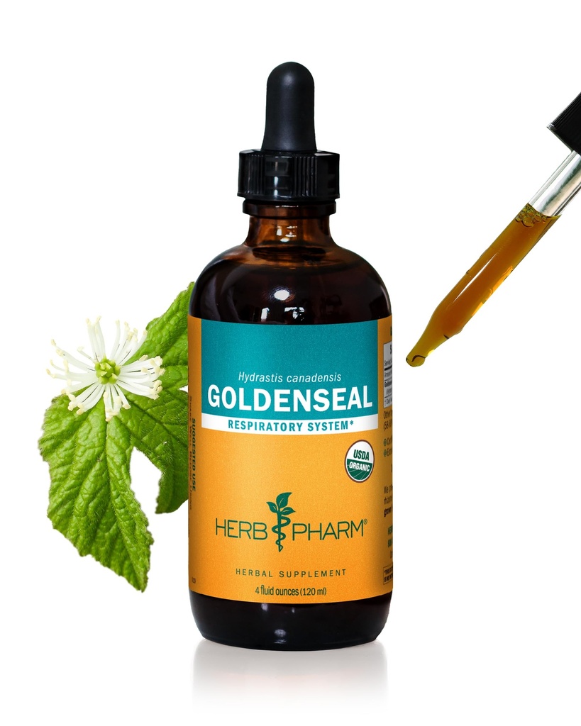 Herbm Pharm, Respiratory Sistem Desteği için Organik Goldenseal Sıvı Türlemeyi Onayladı - 4 Ounce