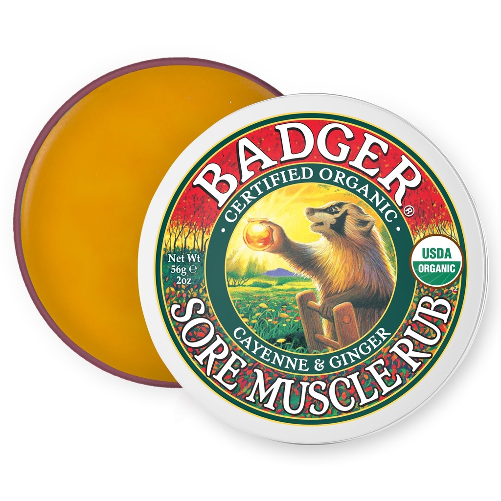 BADGER Organik Sore Kas Rub Tin, 2 OZ