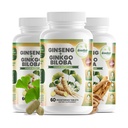 GreeNatr Ginko Biloba & Panax Reality Supplement - Red BTC Beyin Supplement for Memory and Focus - Ginkgo Biloba Supplements for Good Vision, Immune System and Improv Blood Flow - 3 Şişes