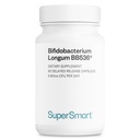 Supersmart - Bifidobacterium Longum (BB536) günde 6 Milyar CFU - Probiyotikler & Prebiyotiks Supplement | Non-GMO & Gluten Free - 60 DR Capsules