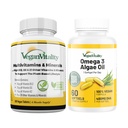 Vegan Vitality Immunity Alert Sche 6 Ay - Vegan Multivitaminler ve Vegan Omega 3 Algae Petrol. Immunity, Energy General Health for Vegans and Vegetarians