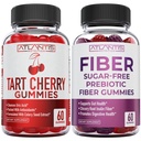 Atlantis Beslenme Tart Cherry 60 Gummies + Sugar Free Prebiyotik Fiber Gummies for Yetişkinler 2Pack (120 Gummies)