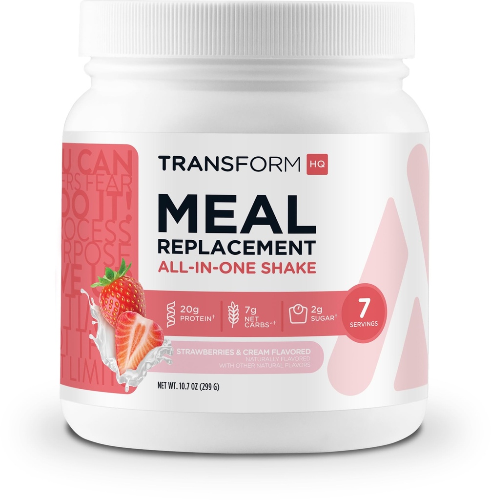 Change Shake Toz 7 Hizmetler (Strawberry & Cream) - Gluten Free, Non-GMO