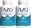 AZO D Mannose Urinary Tract Health, Cleanse, Flush & Koruma Urinary Tract, No.1 Pharmacist Önerilen Brand, Klinik Kuvvet, Non-GMO, 120 Count (Pack of 2)