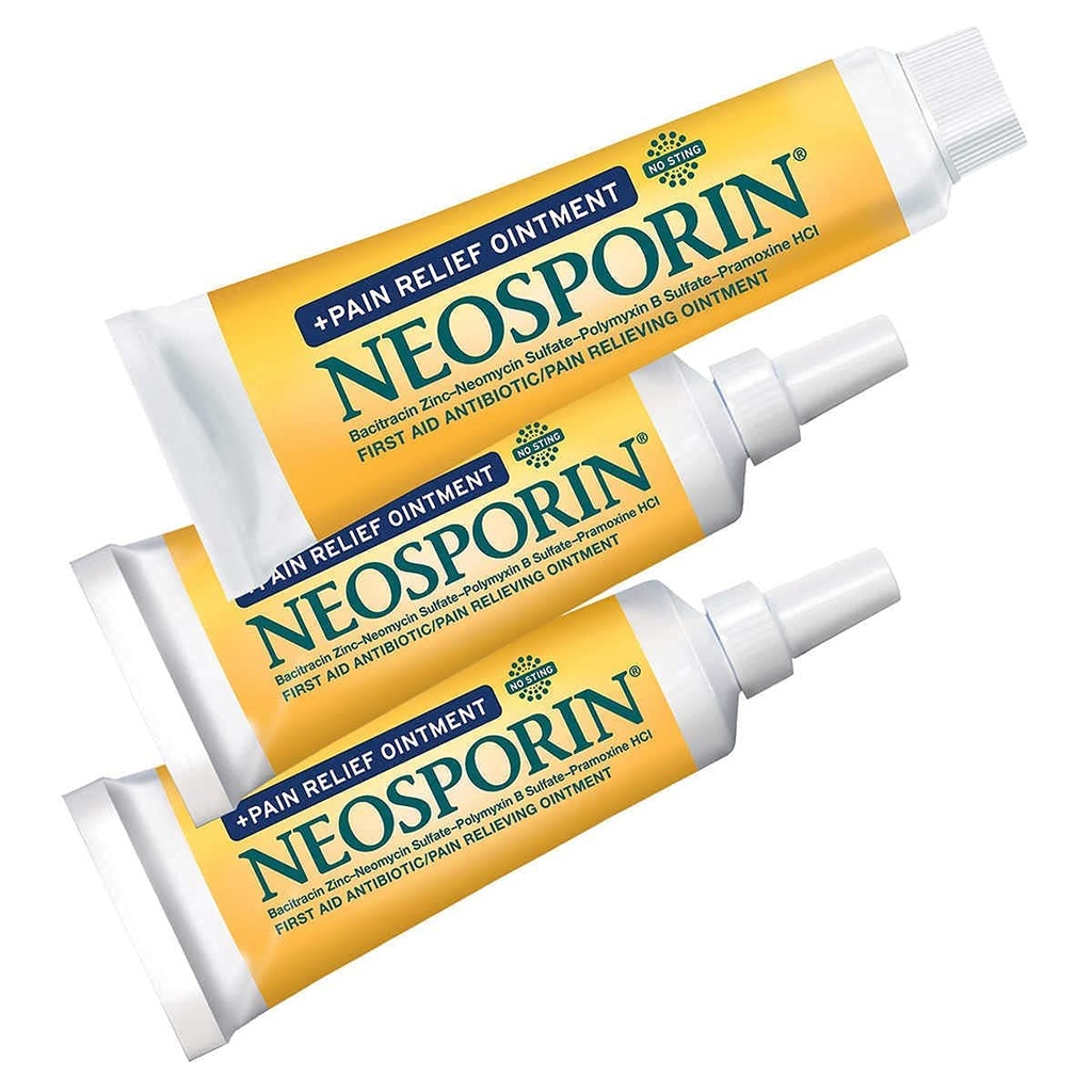 Neosporin Pain Relief Ointment First Aid Antibiotic Treatment 3 Pack Value Pack