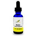 Sıvı Biotin B7 – Yüksek Tahsiyon, Cold-Pressed D-Biotin USP, Vegan, Alkol-Free, Sublingual Drops, No Yapay Flavors, Blue Cobalt Glass Şişe Potency & Length - 1 oz