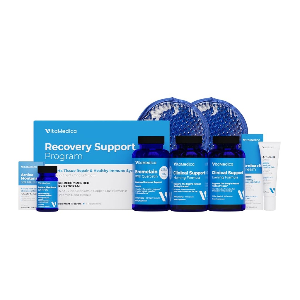 VitaMedica | Ultimate Recovery Sche | Cerrahi Prep | Yara İyi | Supplements | Arnica K Hoffman | Hot Cold Packs | 30 Day Supply | Arnica Montana | Bromelain | A | B Kompleks