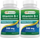 En İyi Doğal Vitamin B1, Thiamine Mononitrate 500 mg Tabletleri (120 Kont (Pack of 2)) olarak