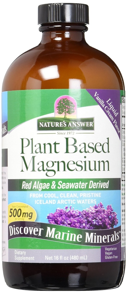Nature's Answer Marine-Based Liquid 16-Ounces | Multi-Mineral Kompleksi | Malzeme 72 Trace Minerals | Yapay Flavors veya Preservatives | Single Count Count Count